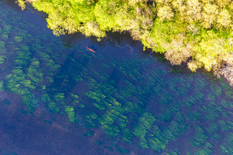 Sport boat - rowing boat ride in auf of Dordogne in Castelnaud-la-Chapelle in Nouvelle-Aquitaine, France