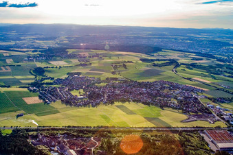 City from the east in Tuningen in the state Baden-Wuerttemberg, Germany