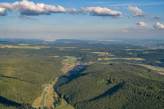 From the north in Immendingen in the state Baden-Wuerttemberg, Germany