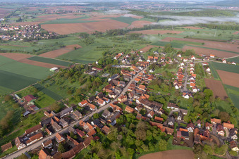 Drone image of Retschwiller in the state Bas-Rhin, France