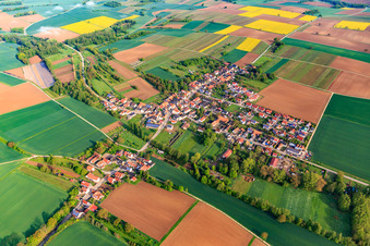 From the south in Niederotterbach in the state Rhineland-Palatinate, Germany