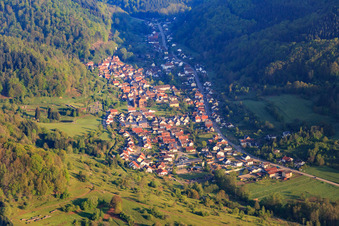 From the south in Eußerthal in the state Rhineland-Palatinate, Germany