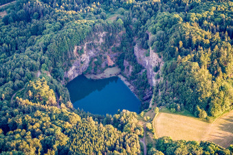 Höwenegg Volcanic Lake in the district Mauenheim in Immendingen in the state Baden-Wuerttemberg, Germany