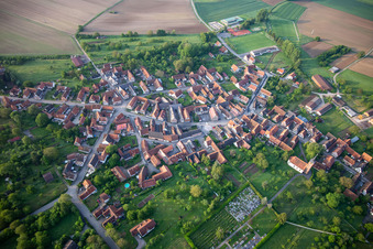 Village view in Hunspach in the state Bas-Rhin, France