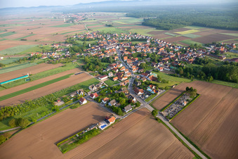 Aerial photograpy of Salmbach in the state Bas-Rhin, France
