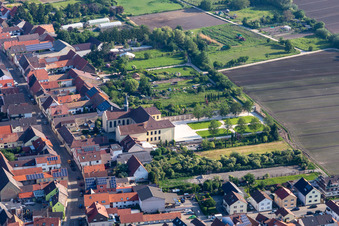Hallberg Castle Garden in Fußgönheim in the state Rhineland-Palatinate, Germany