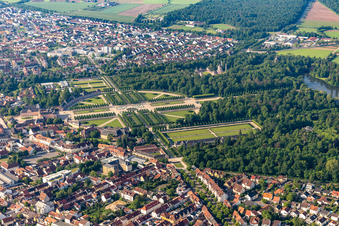 Castle Garden in Schwetzingen in the state Baden-Wuerttemberg, Germany
