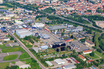 Technology Museum Speyer from the east in Speyer in the state Rhineland-Palatinate, Germany