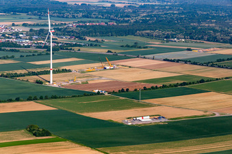 WKA construction site in Schwegenheim in the state Rhineland-Palatinate, Germany
