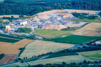 Gravel pit Steißlingen in Steißlingen in the state Baden-Wuerttemberg, Germany