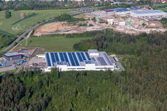 Building and production halls on the premises of Weinmann Aach AG in Dornstetten in the state Baden-Wurttemberg, Germany