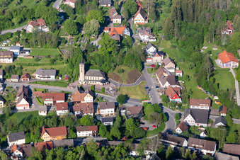 Church building in the village of in Betzweiler in the state Baden-Wurttemberg, Germany