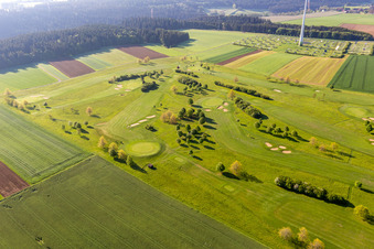 Aerial photograpy of Golf Club Alpirsbach eV in the district Peterzell in Alpirsbach in the state Baden-Wuerttemberg, Germany