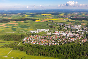 Building and production halls on the premises von Heckler & Koch in the district Lindenhof in Oberndorf am Neckar in the state Baden-Wurttemberg, Germany