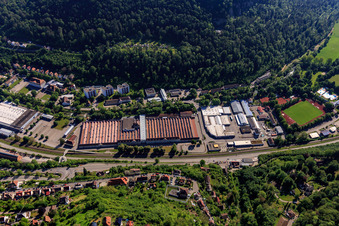 Former Mauser-Werke Oberndorf with KRAUSE + MAUSER and Sand CNC Technik in Oberndorf am Neckar in the state Baden-Wuerttemberg, Germany
