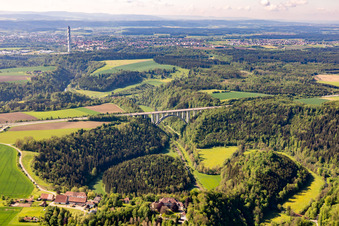 A81 Neckartal Bridge in Rottweil in the state Baden-Wuerttemberg, Germany
