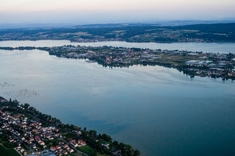 Island in Lake Gnadensee in the district Mittelzell in Reichenau in the state Baden-Wuerttemberg, Germany