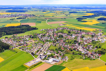 From the south in Dornhan in the state Baden-Wuerttemberg, Germany