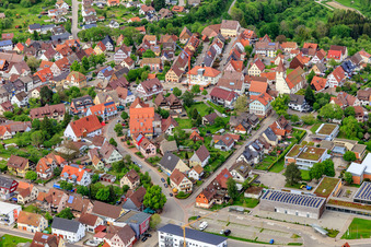 Wagnerplatz in Dornhan in the state Baden-Wuerttemberg, Germany