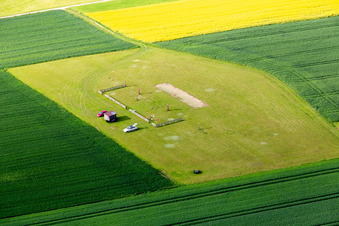 Model airfield in Dunningen in the state Baden-Wuerttemberg, Germany