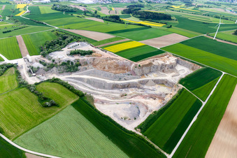 Gravel plant / quarry Seedorf in Dunningen in the state Baden-Wuerttemberg, Germany