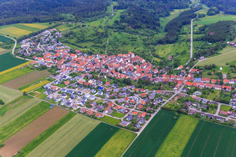From the southwest in the district Binsdorf in Geislingen in the state Baden-Wuerttemberg, Germany
