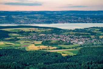 From the southwest in the district Dettingen in Konstanz in the state Baden-Wuerttemberg, Germany
