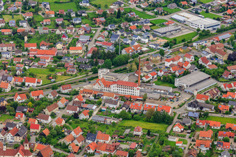 Raichbergstraße industrial park with former Kapart factory site in Bisingen in the state Baden-Wuerttemberg, Germany