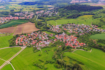 From the southwest in the district Zimmern in Bisingen in the state Baden-Wuerttemberg, Germany