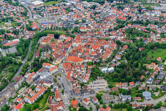 Old Town in Hechingen in the state Baden-Wuerttemberg, Germany