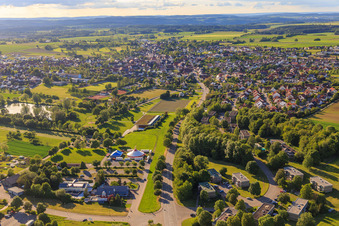 Haigerlocher Straße from the southeast in Empfingen in the state Baden-Wuerttemberg, Germany