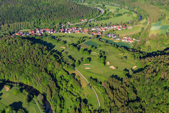 Aerial photograpy of Hotel Schloss Weitenburg in the district Börstingen in Starzach in the state Baden-Wuerttemberg, Germany