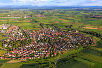 Town View of the streets and houses of the residential areas in Gueltstein in the state Baden-Wurttemberg, Germany