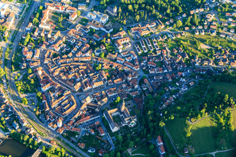 Gengenbach's old town from the southeast with the town church of St. Mary. in Gengenbach in the state Baden-Wuerttemberg, Germany