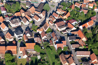 Church building in the village of in Schaffhouse-pres-Seltz in Grand Est, France