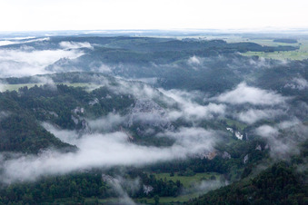Danube Gorge in Fridingen an der Donau in the state Baden-Wuerttemberg, Germany