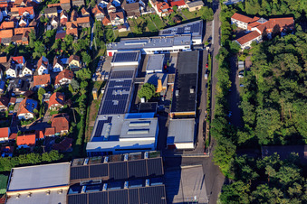 Industriestraße commercial area with Eichenauer GmbH & Co. KG in Hatzenbühl in the state Rhineland-Palatinate, Germany