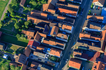 Aerial view of Luitpoldstr in Hatzenbühl in the state Rhineland-Palatinate, Germany
