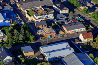 Roof garden of fitness studio LaVital, Move in Rheinzabern in the state Rhineland-Palatinate, Germany