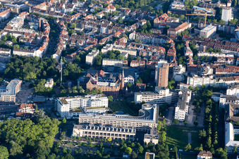 Höpfner Burghof in the district Oststadt in Karlsruhe in the state Baden-Wuerttemberg, Germany