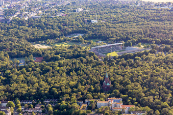 Wildparkstadion from the southwest in the district Oststadt in Karlsruhe in the state Baden-Wuerttemberg, Germany