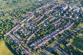 Hagsfeld in the district Rintheim in Karlsruhe in the state Baden-Wuerttemberg, Germany