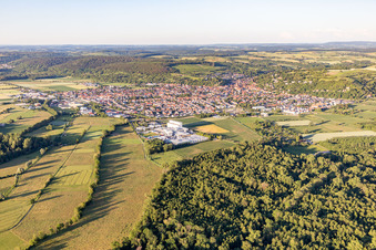 City view from the southwest in Weingarten in the state Baden-Wuerttemberg, Germany