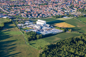 Industrial and commercial area Max-Becker-Strasse with Klocke Verpackungs-Service GmbH and KLEBCHEMIE M. G. Becker GmbH & Co. KG in Weingarten in the state Baden-Wurttemberg, Germany