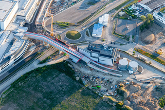 SEW Eurodrive in the district Graben in Graben-Neudorf in the state Baden-Wuerttemberg, Germany from above