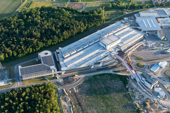 SEW Eurodrive in the district Graben in Graben-Neudorf in the state Baden-Wuerttemberg, Germany out of the air