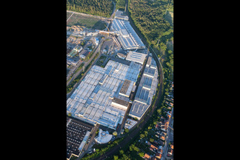 Drone recording of SEW Eurodrive in the district Graben in Graben-Neudorf in the state Baden-Wuerttemberg, Germany