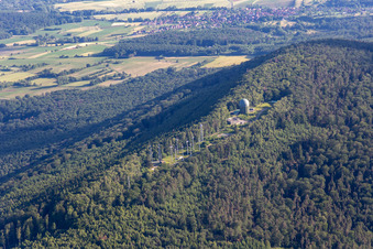 Col de Pfaffenschlick, radar in Lampertsloch in the state Bas-Rhin, France