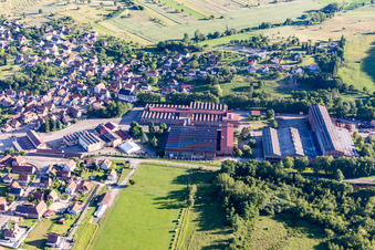 Oberbronn in the state Bas-Rhin, France out of the air