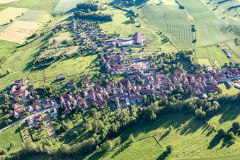 Bird's eye view of Bischholtz in the state Bas-Rhin, France